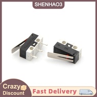 【SHENHAO3】 10pcs 2A 125V Micro LIMIT SWITCH LEVER ROLLER ARM Actuator Snap action Switch ใหม่