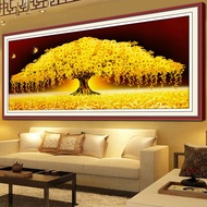 DIY5D Diamond Painting  money tree Full circular Diamond Embroidery Wall Sticker Home DecorCrafts