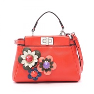 【二手】Fendi FENDI手提包 Micro Peekaboo 2WAY 8M0355RED/多色皮革 Peekaboo Micro 女士二手 B
