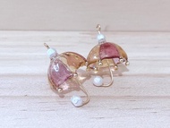 uv滴膠 可愛復古雨傘耳環