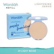 Wardah Two Way Cake Lightening Powder Foundation Refill / Isi Ulang BPOM Bedak Padat Tahan Lama Untu