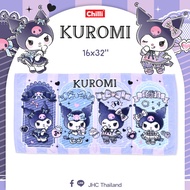 "ของแท้ 100%" Sanrio ผ้าขนหนู Kuromi KU-2305 ขนาด 16x32 นิ้ว(เช็ดผม)