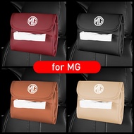 (NEW) Car tissue box drawer seat hanging tissue box creative armrest box interior for MG logo zs hs 