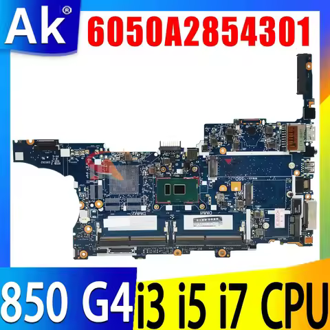 For HP EliteBook 850 840 G4 Laptop Motherboard 6050A2854301 917505-601 CPU I7-7500U GPU R7 M350 2G N