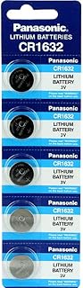 Panasonic CR1632 Lithium Cell Button Battery (5 Pieces)