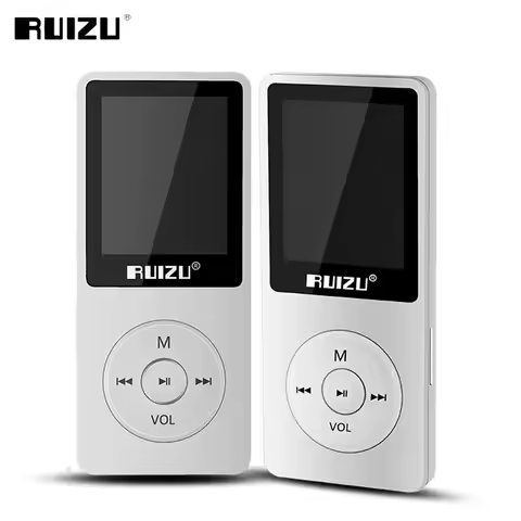 MP3 Player with 8GB storage and 1.8 Inch Screen can play 80h, Original RUIZU X02 fm radio usb sd mp3