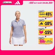 adidas Golf Womens Ottoman Short Sleeve Polo Shirt Women Blue IP8674