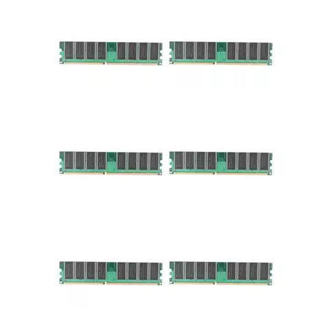 Top-6X DDR 1GB PC Memory Ram DDR1 Desktop PC3200 400Mhz 184 Pin Non-ECC Computer Memoria Module