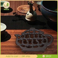 [Ihoce] Teapot Cast Iron Trivets Nostalgic heat Resistant Rustproof Potholder Hot Pad for Dishes Cup House Warming Party Pots hot Cutlery