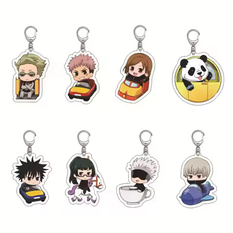 Anime Jujutsu Kaisen Keychain Gojo Satoru Inumaki Toge Itadori Yuji Sukuna Fushiguro Megumi Creative