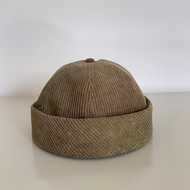 City Mile Miki Hat Bold Corduroy (Black/Olive)