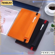 FENGLIN Strap Notebook, Hard Cover Daily Weekly Planner Agenda Book, High Appearance with Pen Insert