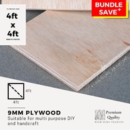9mm Plywood (4ft x 4ft) DIY board sheet | timber panel wood | plywood | Papan Perabot | Papan kayu D