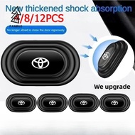 FANMAO [Ready Stock] 12Pcs Upgraded Toyota Car Shock Absorber Gasket Car Door Sound Insulation Silent Pad Sticker Exterior Accessories For Innova Corolla Wigo Fortuner Vios Avanza