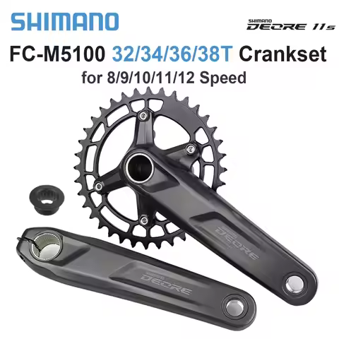 Shimano Deore M5100 MTB Crankset 32T 34T 36T 38T Mountain Bike Sprocket Bicycle 8 9 10 11 12 Speed C