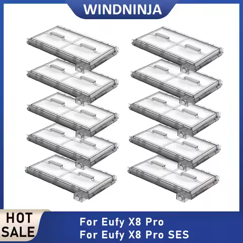 For Eufy X8 Pro For Eufy X8 Pro SES Robot Vacuum Cleaner Accessories Hepa Filter Compatible Part Rep