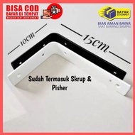 SIKU Board Support Angle Bracket Wall Mounted Shelf Angle Bracket Iron Plate Shelf Bracket/ - L Angl