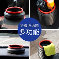 4L Black Multifunctional Magic Container Barrel Trash Bin Dustbin Foldable Storage Bucket