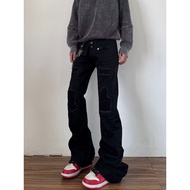 American Y2K Millennial Style Women's Slim Fit Micro Flare Overall Jeans