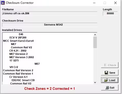 ECU Checksum Correction Software Checksum Corrector Support ECU BIN. File Work With KESS KTAG MPPS M
