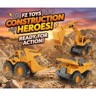 Toy Car Truck Construction Toys Simulation Backhoe For Children Strong Material