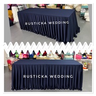 Page #2 6ft Table Skirting With Top Layer Meja Canopy Khemah Long Table Skirting Velcro Pleated Tabl