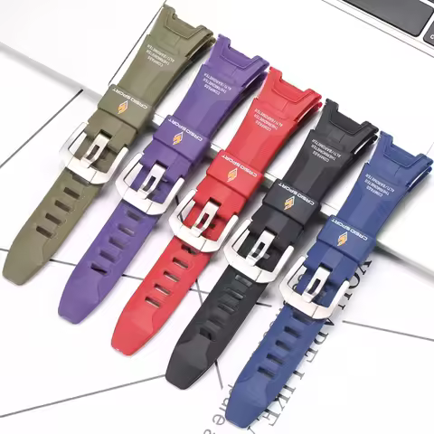 Resin Watch Strap Suitable for Casio Pathfinder PRW1300 PAW 1300 PRG 110 PRG110Y Waterproof Replacem