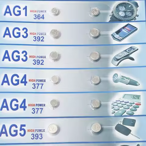 lot/24pcs Mixed Batteries Set AG1/AG3/AG4/AG5/AG10/AG12/AG13 for Remote Control Watches CR2025 CR203