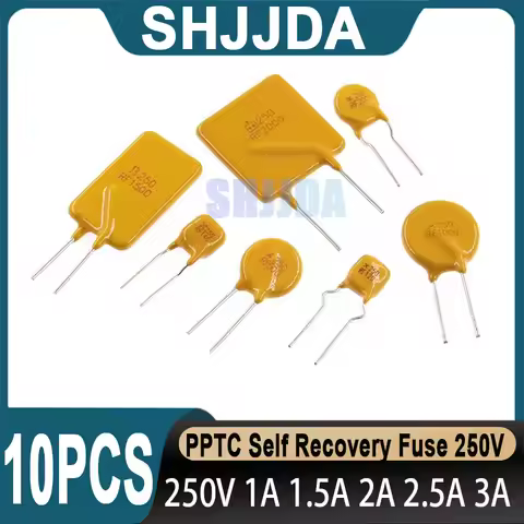 10PCS PPTC Resettable Fuse 250V 0.11A 0.12A 0.18A 0.2A 0.3A 0.4A 0.5A 0.6A 0.8A 1A 1.2A 1.5A 2A 3A P