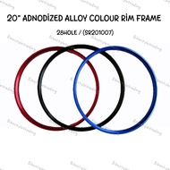 20inch ADNODIZED ALLOY COLOUR RIM FRAME 36HOLE / RIM FRAME BASIKAL 20inch / BICYCLE RIM FRAME FRONT 