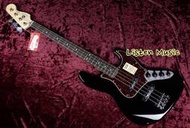 立昇樂器 Fender Deluxe Active Jazz Bass Rosewood 黑色 玫瑰木指板 電貝斯 墨廠