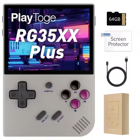 RG35XX Plus Linux Handheld Game Console 3.5'' IPS Screen