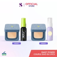 SOMETHINC [2 PCS] Power Couple Duo - (HOOMAN Cushion SRSLY Setting Spray Vita Propolis Mist)