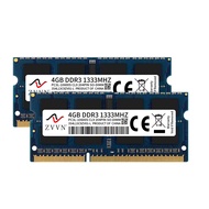 ZVVN 8GB Kit (2x 4GB) DDR3L PC3L-10600S 1333MHz 3S4L13C9ZV01-L 1.35V 204Pin Laptop Memory RAM