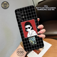 HP Latest Samsung A33 5G Case - Black Fashion Case - Samsung A33 5G Softcase - Pro Camera Case - Lat