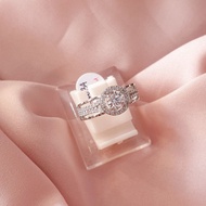 PUTIH 375 rate white gold full gem round ring