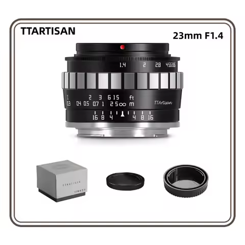 TTARTISAN 23mm F1.4 APS-C MF Lenses For Fuji X XT-100 Nikon Z Z50 ZFC Sony E A6600 Olympus E-M5 M43 