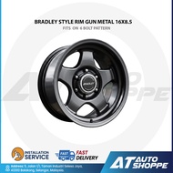 BRADLEY Style Rim Gun Metal 16x8.5 ET-5 6x139.7 / 16X8.5 ET-25 6x139.7 (1pc)