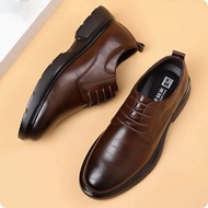 MULINSEN--真牛皮透氣商務鞋【M8026棕色】39-44碼【下單後聯絡客服確認尺碼】