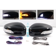 Dahe Automatic Car LED Light Rearview Mirror Cover Black Paint Suitable for INFINITI G-35 G35 03-05