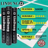 [Ready Stock] LinDung Badminton Shuttlecock Goose Feather same Speed 77 with RSL RCL Lingmei