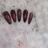 3 Fireworks Manicure Stickers Flowing Fireworks Nails