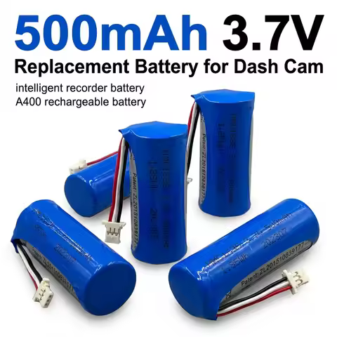 PURFIELD HMC1635 500mAh 3.7V Lithium Battery for 70mai Dash Cam A400, Rubik's Cube Car DVR vehicle d