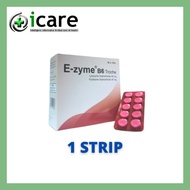 E-ZYME B6 TROCHE 10'S ( 1 STRIP ) EXP DATE : 07/2027