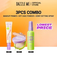 [Primer MakeUp Set Deals] DAZZLE ME 3PCS COMBO Primer + BTF Two Way Cake Powder Bedak Padat+ Setting