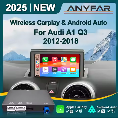 OEM Screen Upgrade Decoder Box for Audi A1 Q3 2012-2018 6.5"/7" Screen, MMI 3G with CarPlay & Androi