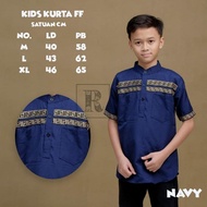 Baju Koko Kurta Dewasa Lengan Pendek panjang Material Catton Toyobo Adem Koko FF Baju muslim Pria Mo
