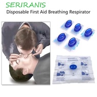 SERIRANIS CPR Face Shield, Mouth to Mouth Breathing Respirator Disposable CPR Mask, Portable Profess