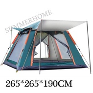 [ SUMMERHOME ] Automatic open Tent 5-8 Person&3-4 person Pop up Tent Tent Waterproof Tent Hiking Cam