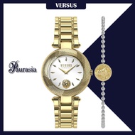 [ของแท้] Versus by Versace นาฬิกาข้อมือ ผู้หญิง รุ่น Versus VSP712118 Brick Lane Silver Dial With IPYG Jewels จำนวน 1 ชิ้น